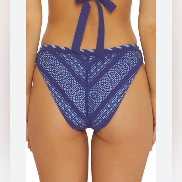 BECCA by Rebecca Virtue Color Play Hipster Bikini Bottom in Blue - Picture 2 of 5